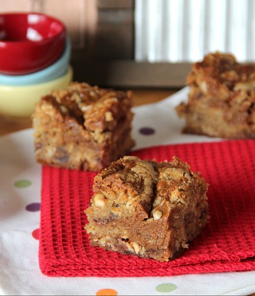 “Death by Snickers” Bars 3 cups packed light brown sugar 2 cups (4 sticks) butter, room 