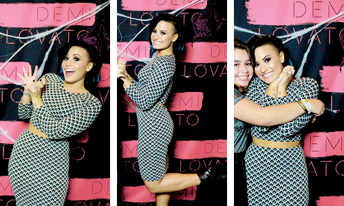 burrowjoe:  Demi Lovato at her meet and greet in Brooklyn, New York on October 27, 2014. 