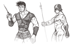 yagtoon:  hot dudes in armor for himinoboi! Enjoy! :P