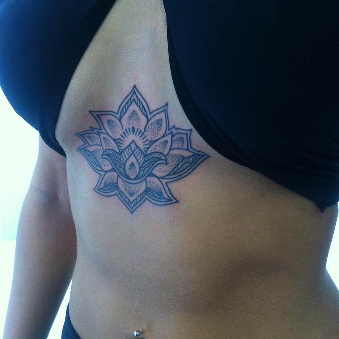 Dotwork lotus tattoo design | Behance :: Behance