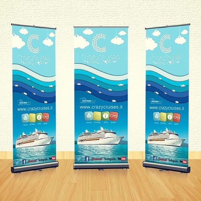 New roll-up for Crazy Cruises.An idea @ideaslabservice#rollup #crazycruises #graphicdesign #wow #weloveyou #cruiseproject