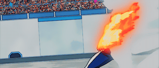 ootsukis:———– Midoriya Vs Todoroki in Episode 23