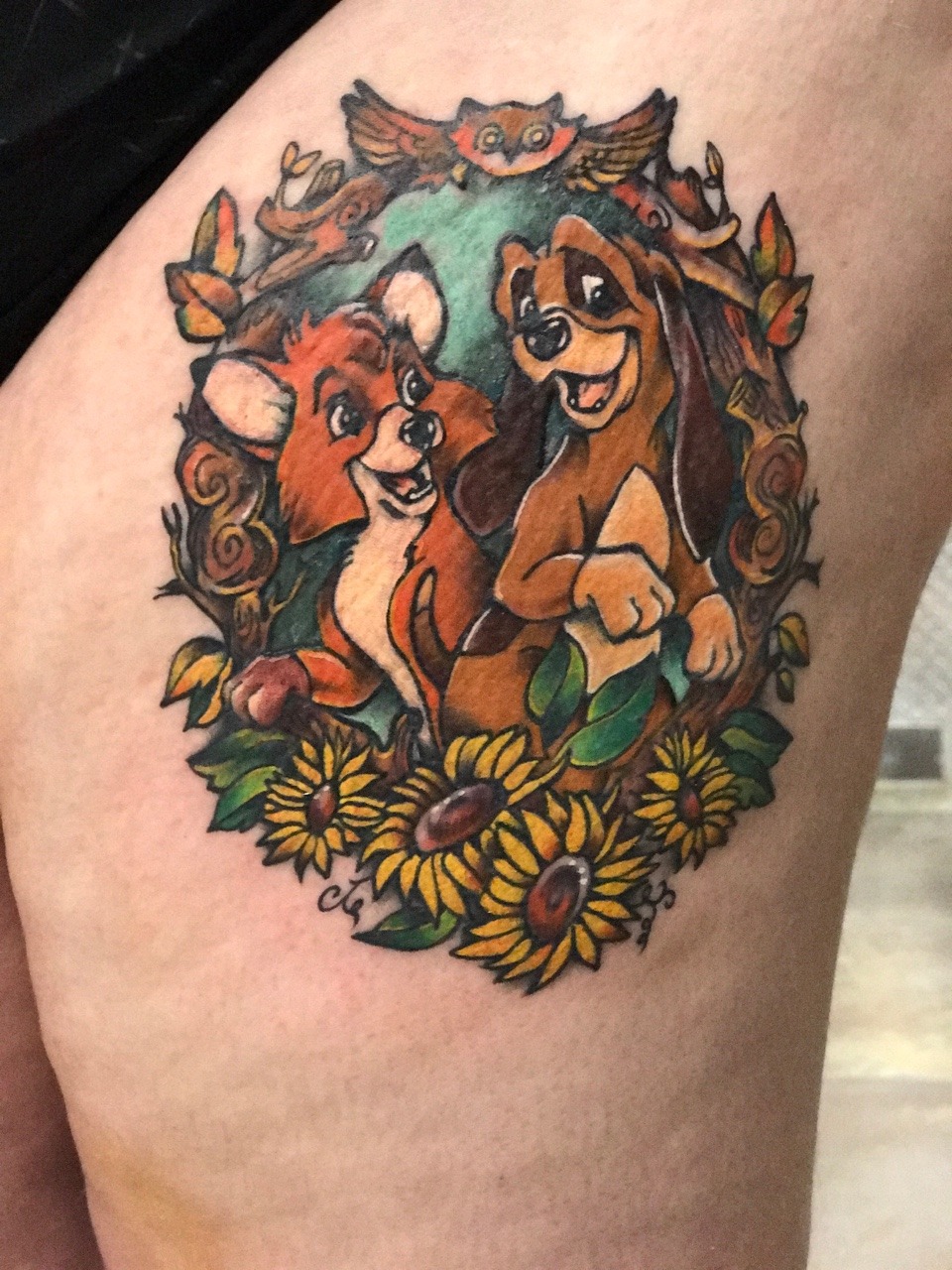 Tattoo uploaded by ShiiWorks  The fox and the hound  Walt Disney   Tattoodo