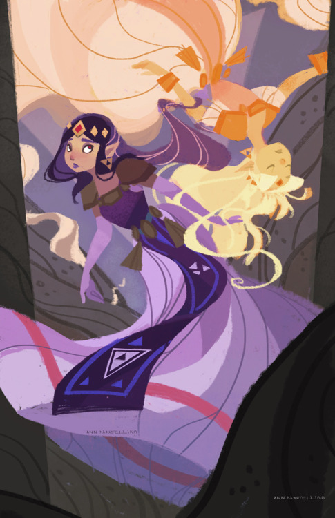 tinycartridge:There’s a lot of great Princess Hilda art out there ⊟Here are two of my favorites, fro