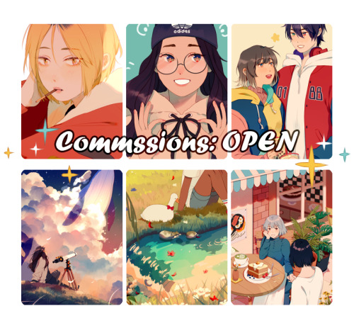 Reblogs appreciated <3New commission slots are opened for the month of december! For all the info