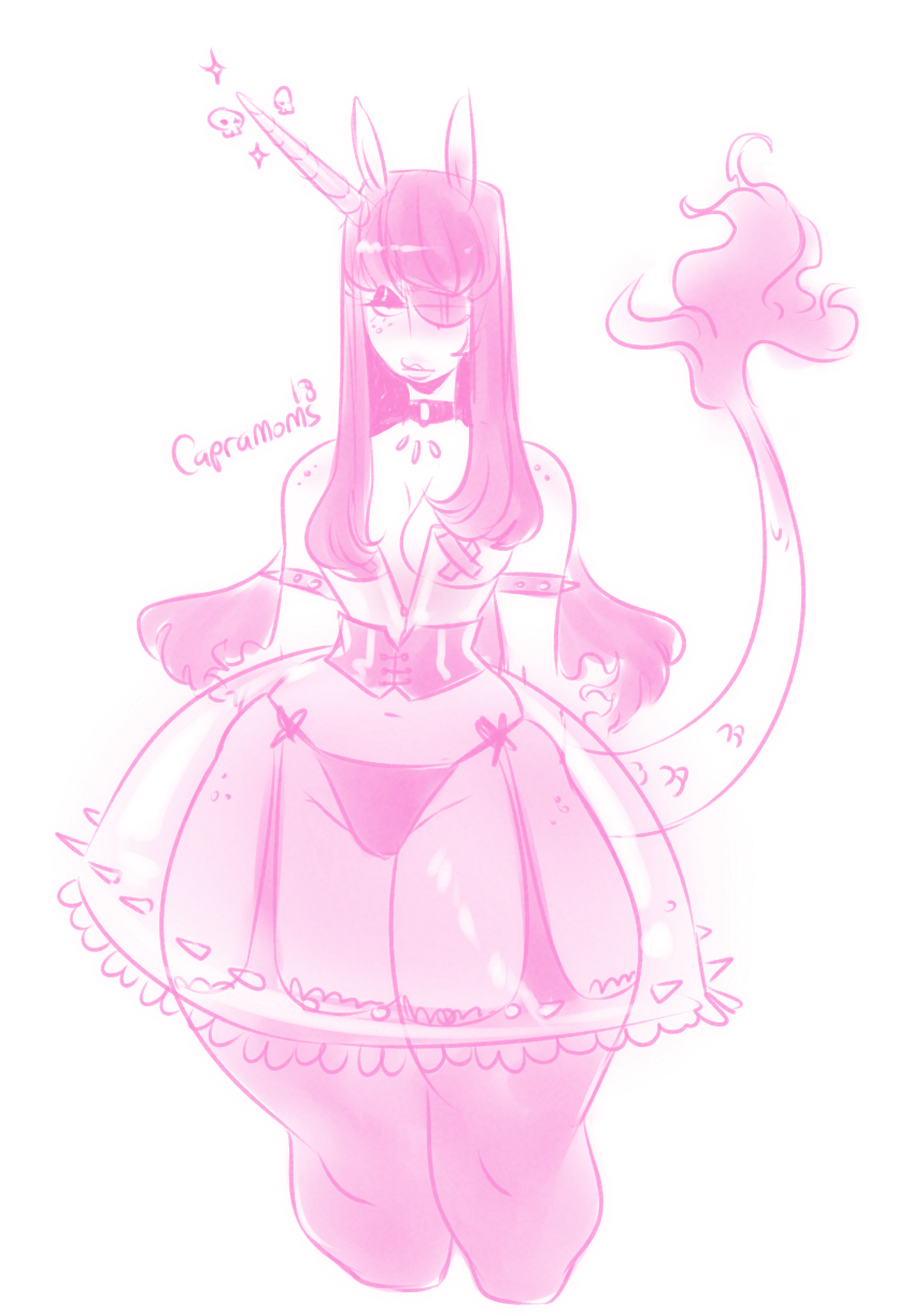 capramoms:  It’s too long since I’ve drawn my goth Kirin gal, Yuppa.   ✨ Ko-fi