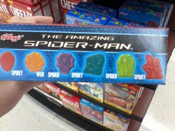 hedgeprince:  The many exciting shapes of spider man fruit snacks   And names 