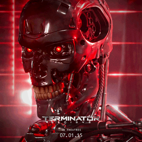 paramountpictures:  Witness the battle against the machines in Terminator Genisys, July 1st.   More Terminator?  I’m totally and completely done with that crap. Just let it die already.  I guess if there’s another damn dollar to be made, Paramont