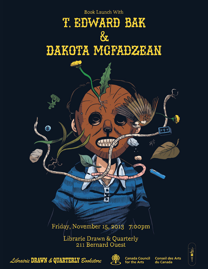 dakotamcfadzean:
“ If you’re in Montreal this Friday, be sure to come to my talk with T. Edward Bak at Librairie Drawn & Quarterly. I’ll be talking about my book, Other Stories and the Horse You Rode in On, signing copies, showing pictures and saying...