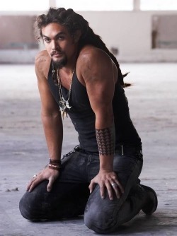 dirtyguystogo:  marklucien:  stefanpoison:  Sexy vild man  James Momoa on his knees looking submissive  Dirty Guys To Go  Would like to see more of this handsome, sexy man anytime - WOOF
