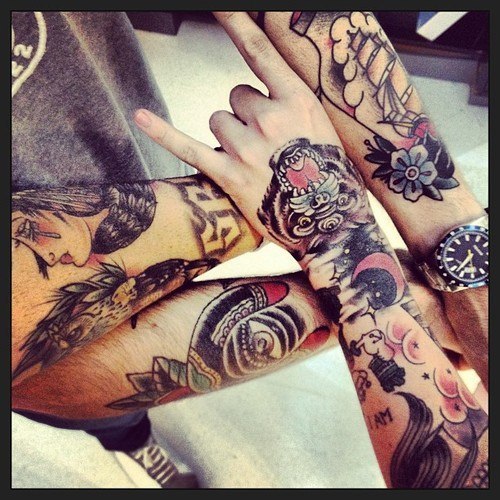 Tattoos are a way of living. | via Tumblr on We Heart It - http://weheartit.com/entry/60882887/via/JaileneC1996
Hearted from: http://cooltattooedpeople.tumblr.com/post/49958387603