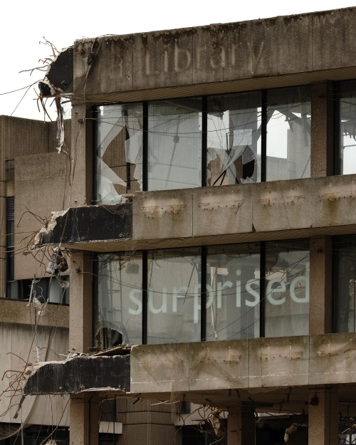 scavengedluxury: Central Library demolition. Birmingham, March 2016.