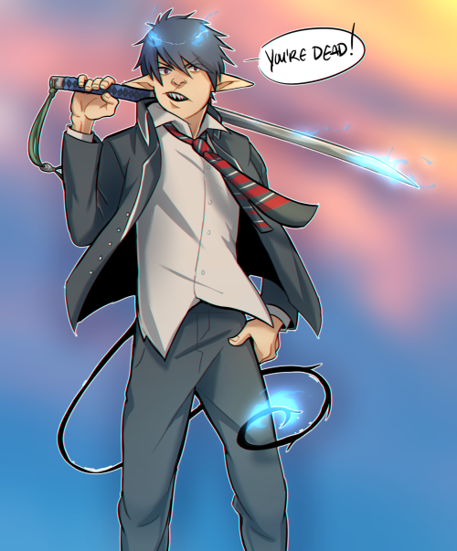 Watched Blue Exorcist recently…!