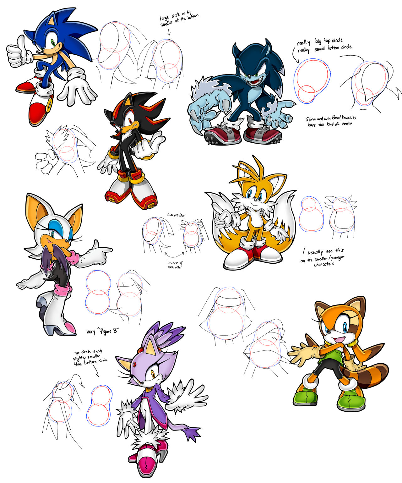 FIND ME ON COHOST AND TUMBLR on X: #realsonicartist sonic characters are  the easiest thing for me to draw, so i find myself drawing them a lot!  (half of the mighty sprites