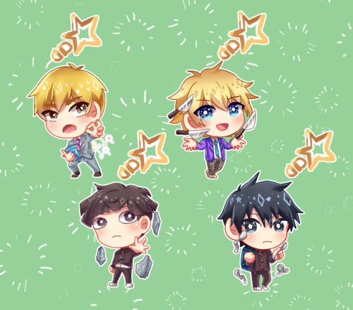  ♥ Reblogs appreciated  ♥I have some MP100 holographic acrylic charms up on my etsy ! I really want 