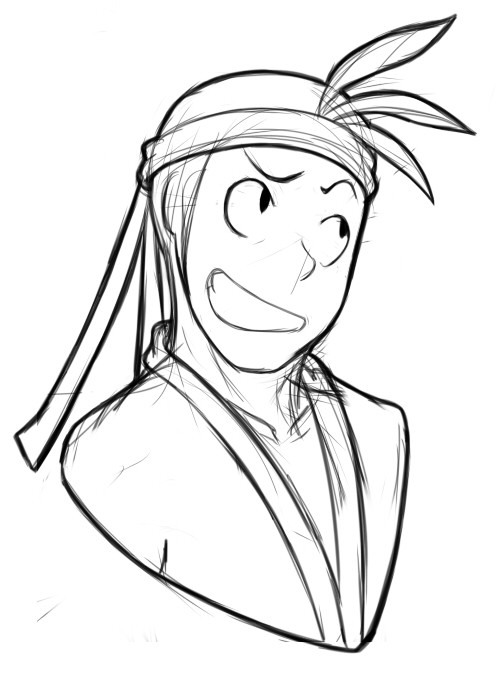 This Was My Warmup Sketch For The Day. I Went Against The Grain And Drew Something From Someone On Tumblr