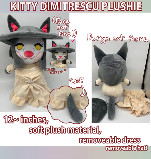  My Kitty Lady Dimitrescu Plushie pre-orders are LIVE in my store!ENDS JULY 10THStore Link