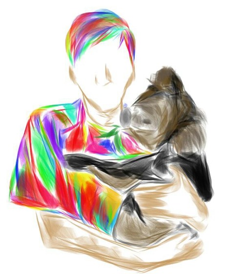 madzylikescheese:Did two new rainbow drawings with my fingers again, I really need to find my stylus.