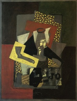 artist-braque:  Glass, Pipe and Newspaper,