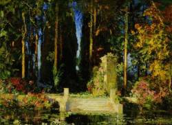 labellefilleart:  The Enchanted Garden, Thomas Edwin Mostyn 