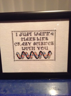 littleweirdoldme:  I designed and stitch this pattern in 2 days, and I liked it so much, I decided to frame it, and to say its my first time framing a pattern, i think it turned out quite well.