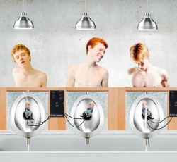 humanboyworld:  Using e-stim to harvest essence of ginger for the Bathhouse 3000 restaurant is always a popular pastime with the redheaded staff… The special ingredient is what gives their famous protein drinks that unique fiery kick! 