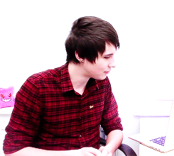 hobbithairdan-blog:  dan howell + he owns clothing with color? 