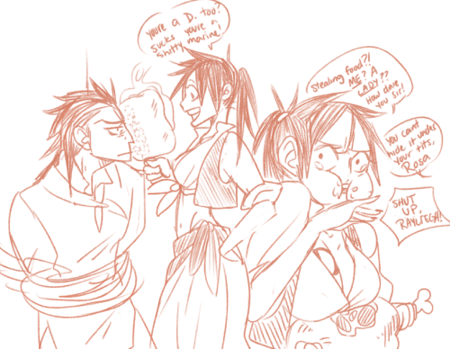 I Drew My Headcanon Luffy S Pirate Mom Again And
