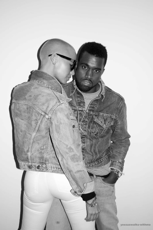 yeezuswalks-withme:  Kanye n’ Amber 