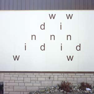 visual-poetry:  hünfeld is a town in germany with more than 100 concrete poems on house fronts. “das offene buch in hünfeld” 