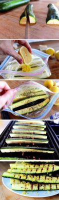 halfgirlhalfcake:  grilled zucchini with lemon saltClick to check a cool blog!Source for the post: Click