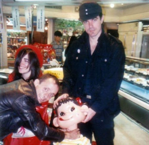 Rose McDowall, Boyd Rice, and David Tibet, Osaka, Japan, 1989. Photo credit: Douglas Pearce.