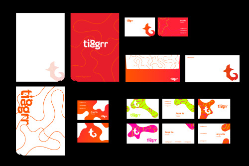 Branding For Tiggrr App. - Identity Part.-Client: Anya Ka & Jeremy / Tiggrr.Date: 2015.2-2015.4&