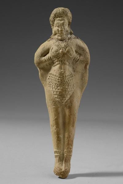 ishtargates:
“ Terracotta figurine of the goddess Ishtar-Astarte, 1900-1600 B.C., Mesopotamia. Astarte was basically a Canaanite diffusion of Inanna/Ishtar.
~Hasmonean
”