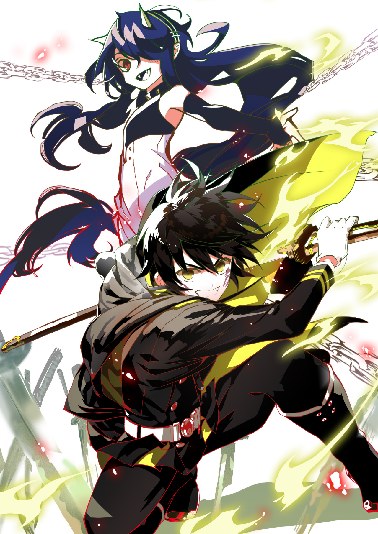 Anime Fanarts — Characters: Yuuichirou Hyakuya Anime: Owari no