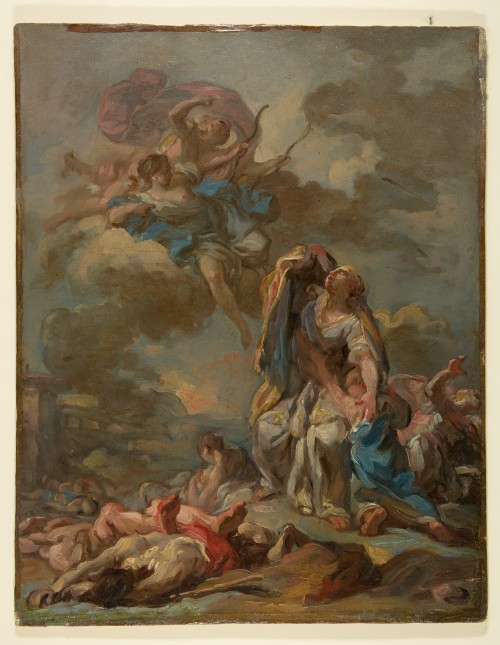 The Punishment of the Arrogant Niobe by Diana and ApolloPierre Charles Jombert (French; 1748–1