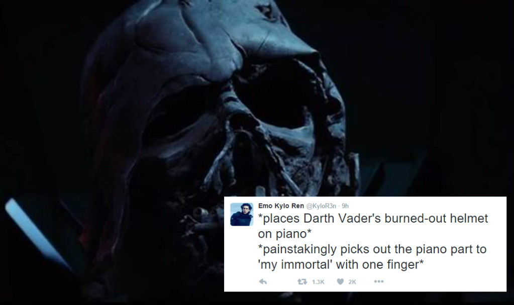 unduli:  kylo ren + emo kylo ren 