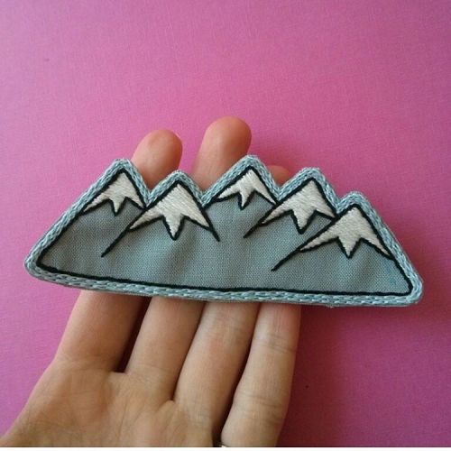 This beauty is in the shop!#mountains #embroidery #patchgame #art #Rockies #travel #ski #wanderlus