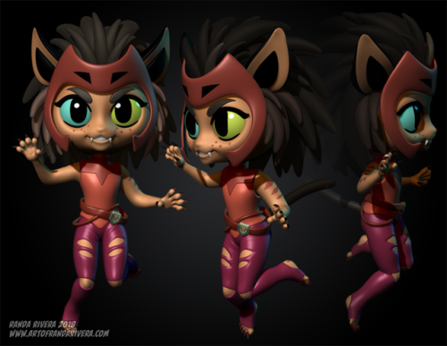 Catra! Sculpt for the folio. Maya and Zbrush.