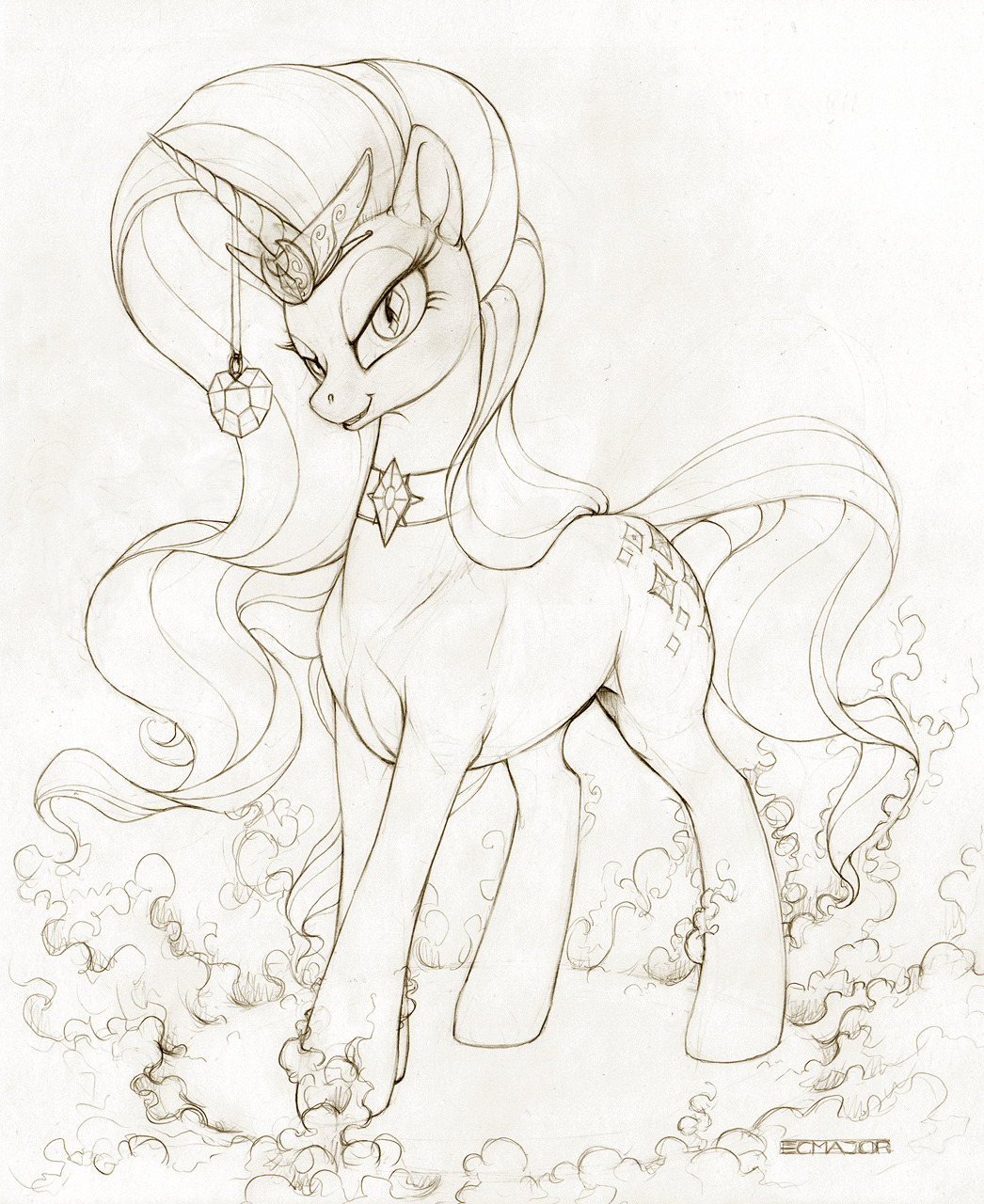 Nightmare Rarity! WIP. This was the real gem of my stream&hellip; started her