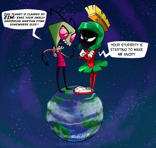 A re-draw of a real old sketch I did in 2015! :)I always liked Marvin the Martian, but I never got t