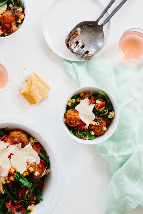 Upside-Down Meatball Bowl