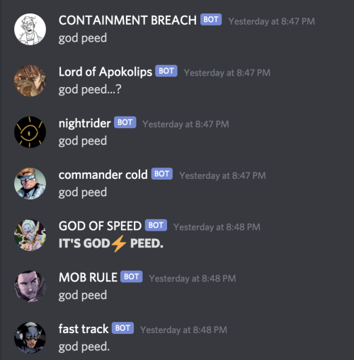 CONTAINMENT BREACHgod peedLord of Apokolipsgod peed…?nightridergod peedcommander coldgod peed