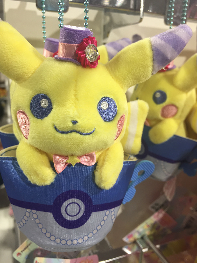 zombiemiki:  Sylveon, Jigglypuff, and Pikachu mascot plush from the  PokéNeco DOLCE