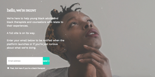 melanatedmoney: blackgirlmentalhealth: UK followers: Recovr is a new app designed to connect black f