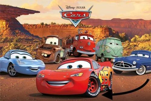 shittymoviedetails:In the *Cars* movie franchise, Lightning McQueen can be seen wearing “Light