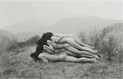 jimlovesart: Zhang Huan - To Add One Meter to An Anonymous Mountain, 1995.  