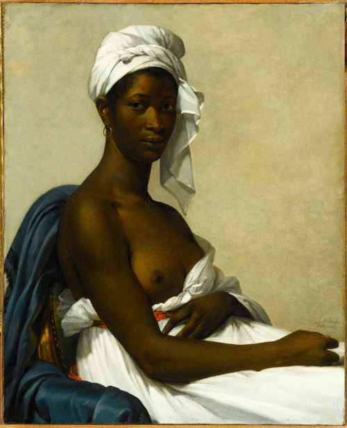 Portrait of a Black Woman, Marie-Guillemine Benoist, 1800, Louvre, Paris.The painting expresses a pe