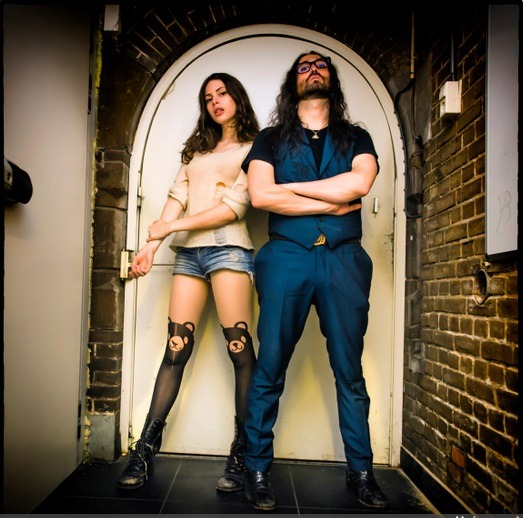 thoseliverpoollads:  Sean Lennon along with girlfriend, Charlotte Kemp Muhl pose