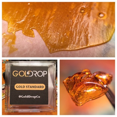 terpsincluded:  Dropping Gold #goldstandard #golddrop #golddropco #cherryak #ak47 #cannabis #dabs #oil #shatter #snapnpull #prop215 #terpenes #terpsincluded @golddropco @harborsidehealthcenter #macro #710